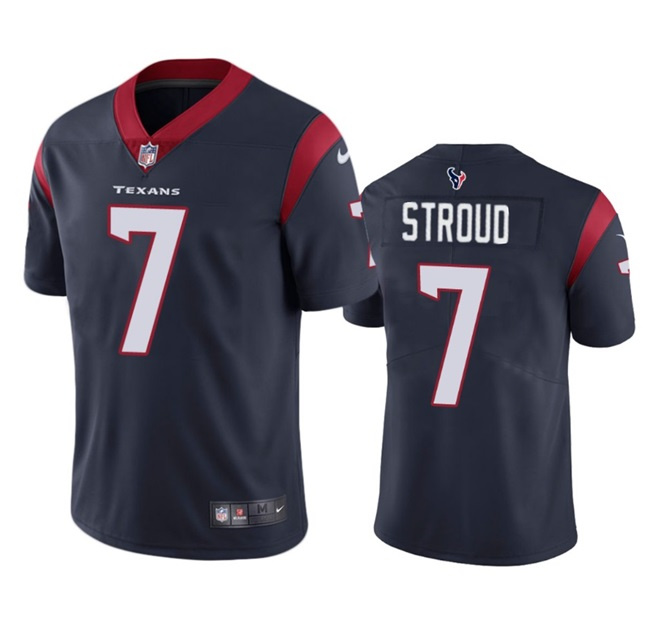 Youth Houston Texans #7 C.J. Stroud Navy Vapor Untouchable Limited Stitched Football Jersey